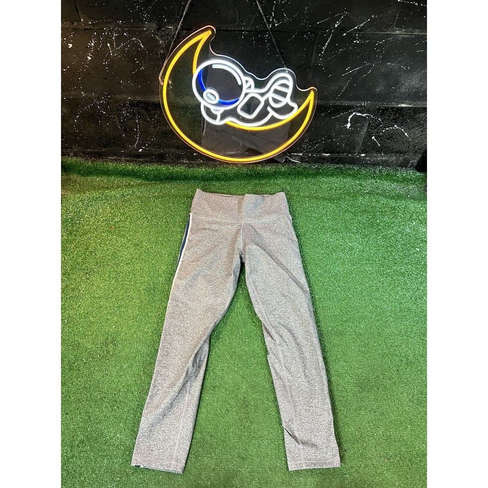 Aerie Leggings Womens Size Medium 7/8 Gray Chill Play Move Athletic Pocket